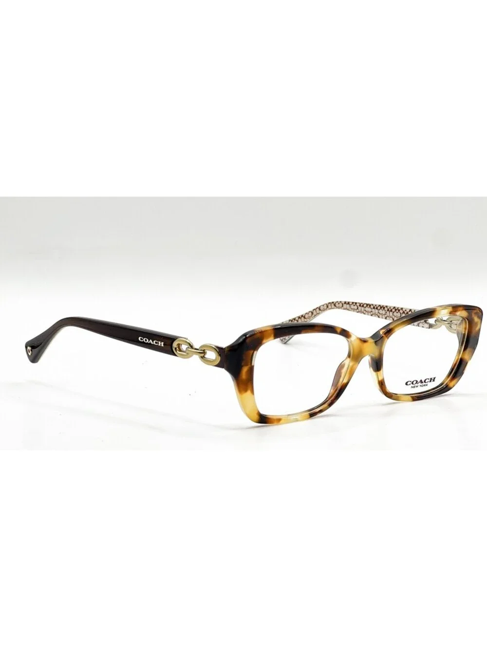 Coach HC 6051 5238 Spotty Tortoise Brown Sand Eyeglass Frames 52-17-135